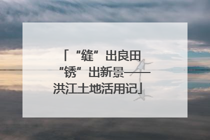 “缝”出良田 “锈”出新景——洪江土地活用记