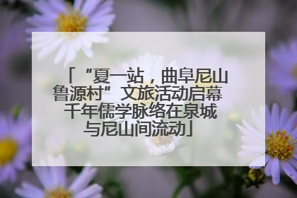 “夏一站，曲阜尼山鲁源村”文旅活动启幕 千年儒学脉络在泉城与尼山间流动