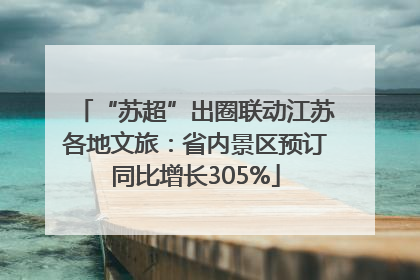 “苏超”出圈联动江苏各地文旅：省内景区预订同比增长305%
