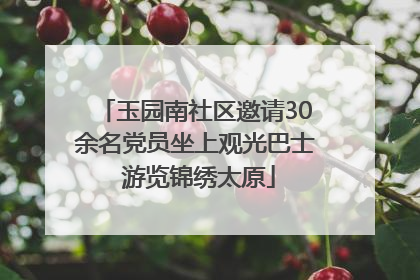 玉园南社区邀请30余名党员坐上观光巴士 游览锦绣太原
