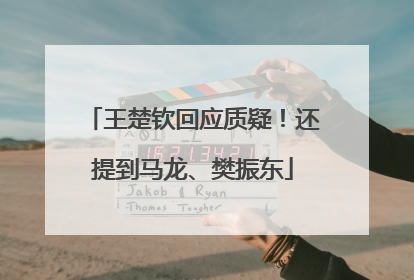 王楚钦回应质疑！还提到马龙、樊振东