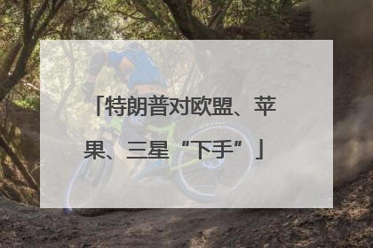 特朗普对欧盟、苹果、三星“下手”