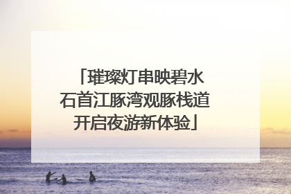 璀璨灯串映碧水 石首江豚湾观豚栈道开启夜游新体验