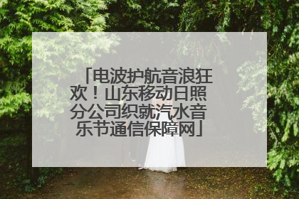 电波护航音浪狂欢！山东移动日照分公司织就汽水音乐节通信保障网