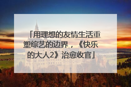 用理想的友情生活重塑综艺的边界，《快乐的大人2》治愈收官