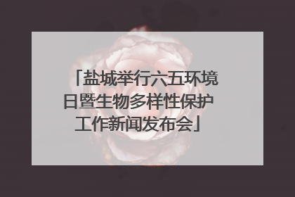 盐城举行六五环境日暨生物多样性保护工作新闻发布会