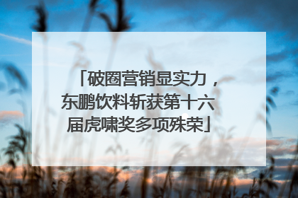 破圈营销显实力，东鹏饮料斩获第十六届虎啸奖多项殊荣
