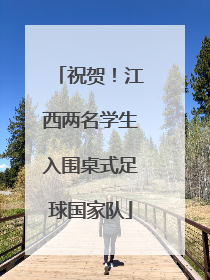 祝贺！江西两名学生入围桌式足球国家队