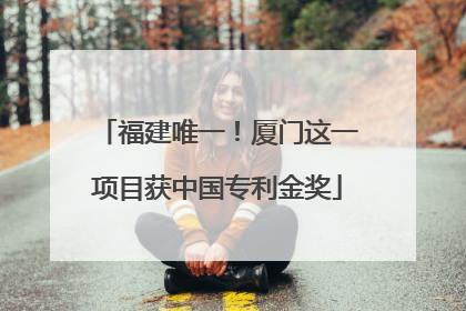 福建唯一！厦门这一项目获中国专利金奖