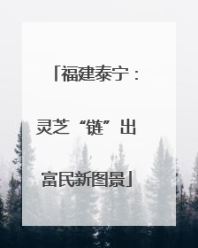 福建泰宁：灵芝“链”出富民新图景
