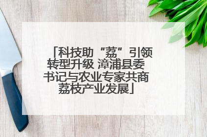 科技助“荔”引领转型升级 漳浦县委书记与农业专家共商荔枝产业发展