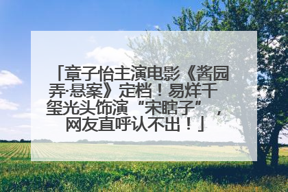 章子怡主演电影《酱园弄·悬案》定档！易烊千玺光头饰演“宋瞎子”，网友直呼认不出！