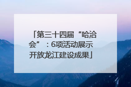 第三十四届“哈洽会”：6项活动展示开放龙江建设成果