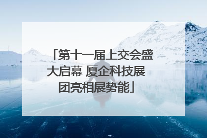 第十一届上交会盛大启幕 厦企科技展团亮相展势能