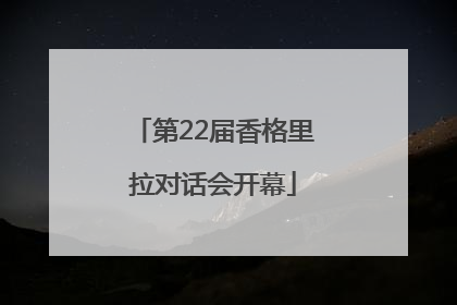 第22届香格里拉对话会开幕