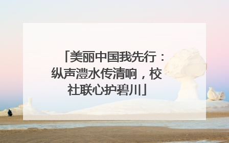 美丽中国我先行：纵声澧水传清响，校社联心护碧川