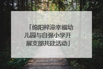 绵阳梓潼幸福幼儿园与自强小学开展支部共建活动