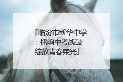 临汾市新华中学：擂响中考战鼓 绽放青春荣光