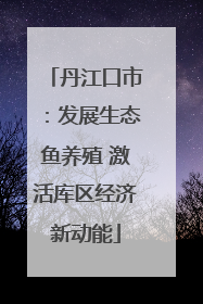丹江口市：发展生态鱼养殖 激活库区经济新动能