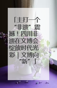 主打一个“非遗”震撼！四川非遗在文博会绽放时代光彩｜文博向“新”