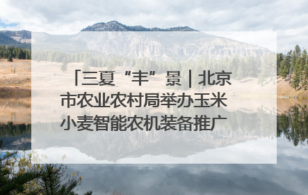 三夏“丰”景｜北京市农业农村局举办玉米小麦智能农机装备推广“田间日”活动
