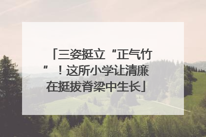 三姿挺立“正气竹”！这所小学让清廉在挺拔脊梁中生长