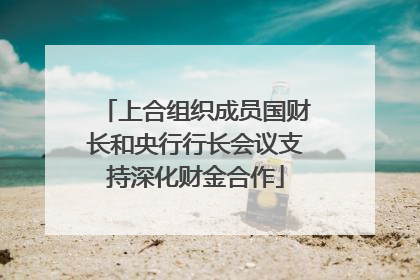 上合组织成员国财长和央行行长会议支持深化财金合作