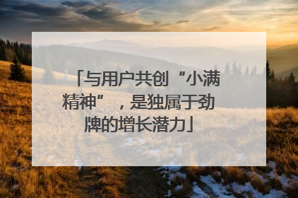 与用户共创“小满精神”，是独属于劲牌的增长潜力