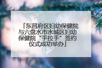 东昌府区妇幼保健院与六盘水市水城区妇幼保健院“手拉手”签约仪式成功举办