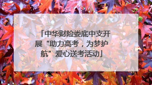 中华财险娄底中支开展“助力高考，为梦护航”爱心送考活动