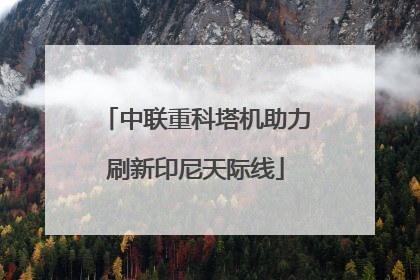 中联重科塔机助力刷新印尼天际线