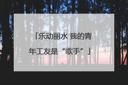 乐动丽水 我的青年工友是“歌手”