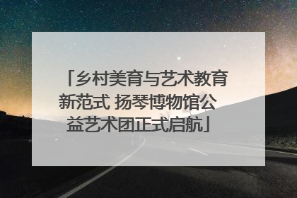 乡村美育与艺术教育新范式 扬琴博物馆公益艺术团正式启航