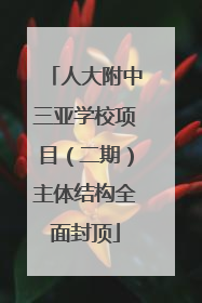 人大附中三亚学校项目（二期）主体结构全面封顶