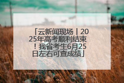 云新闻现场丨2025年高考顺利结束！我省考生6月25日左右可查成绩