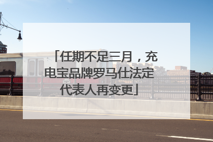 任期不足三月，充电宝品牌罗马仕法定代表人再变更