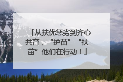 从扶优惩劣到齐心共育，“护苗”“扶苗”他们在行动！