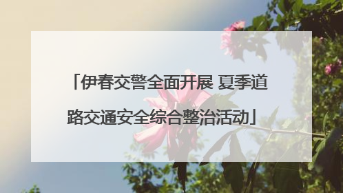 伊春交警全面开展 夏季道路交通安全综合整治活动
