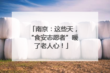 南京：这些天，“食安志愿者”暖了老人心！