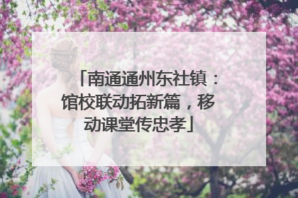 南通通州东社镇：馆校联动拓新篇，移动课堂传忠孝