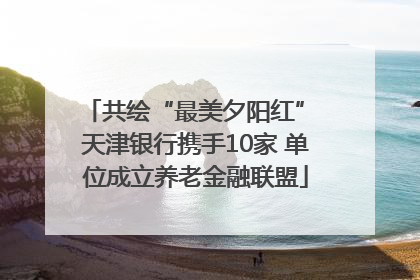 共绘“最美夕阳红” 天津银行携手10家 单位成立养老金融联盟