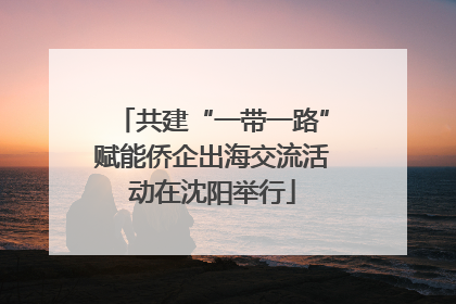 共建“一带一路”赋能侨企出海交流活动在沈阳举行