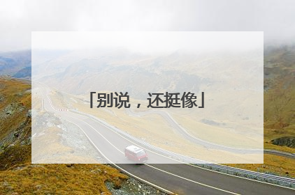 别说，还挺像