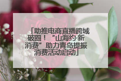 助推电商直播跨域破圈！“山海约·新消费”助力青岛提振消费活动启动