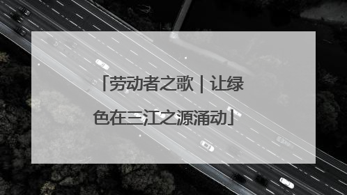 劳动者之歌｜让绿色在三江之源涌动