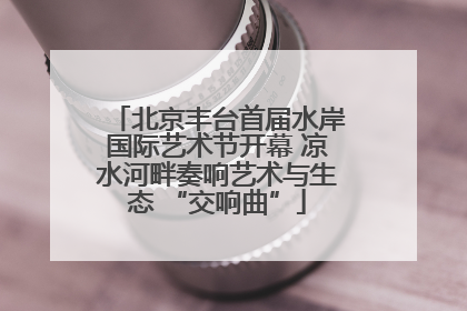 北京丰台首届水岸国际艺术节开幕 凉水河畔奏响艺术与生态 “交响曲”