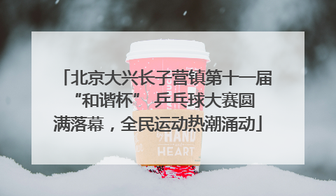 北京大兴长子营镇第十一届 “和谐杯” 乒乓球大赛圆满落幕，全民运动热潮涌动