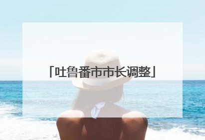 吐鲁番市市长调整