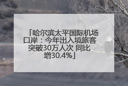 哈尔滨太平国际机场口岸：今年出入境旅客突破30万人次 同比增30.4%