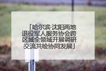 哈尔滨·沈阳两地退役军人服务协会跨区域全领域开展调研交流共绘协同发展